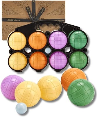 Jaques of London Junior Boules Set | Garden Boules Game with 8 Colourful Boules, Jack & Carry Case | Garden Games for Outdoor | Since 1795