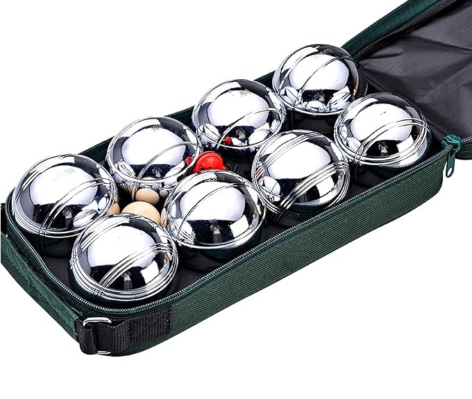 Jaques of London Luxury Boules Set | Steel Garden Petanque Set for Families | Quality Outdoor Games for Over 220 Years